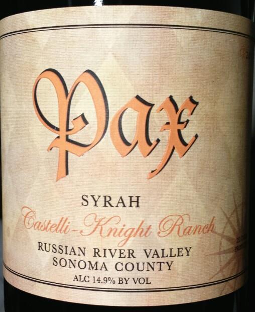 # 4 Pax Castelli Knight Ranch Russian River Valley 2013